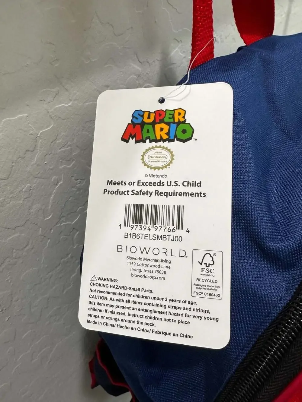 Super Mario 6-Piece Kids Backpack and Lunch Bag Set